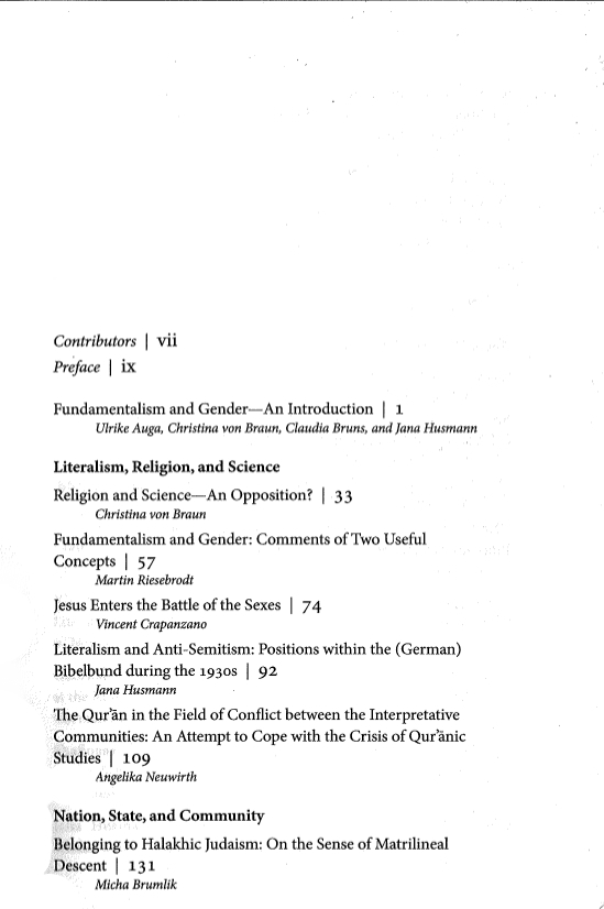 Inhaltsverzeichnis Teil 1