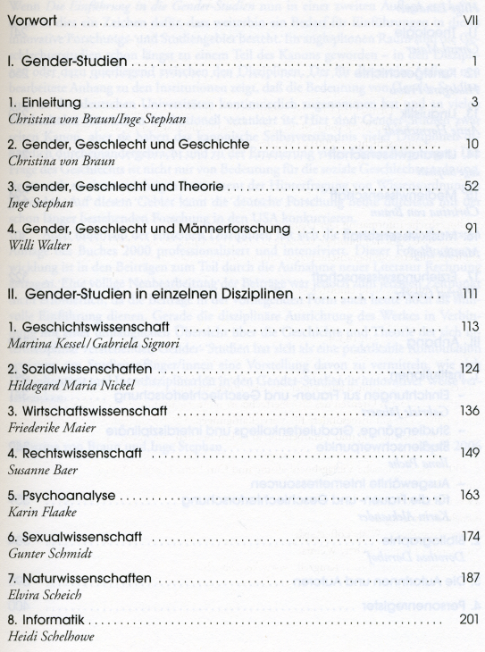 Inhaltsverzeichnis Teil 1