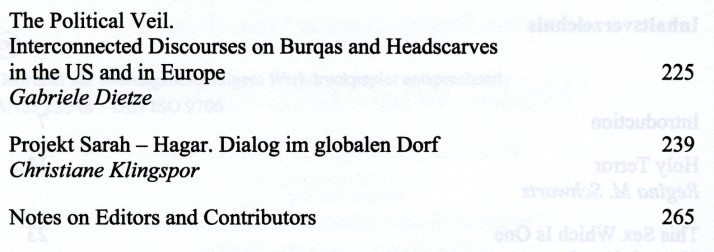 Inhaltsverzeichnis Teil 2