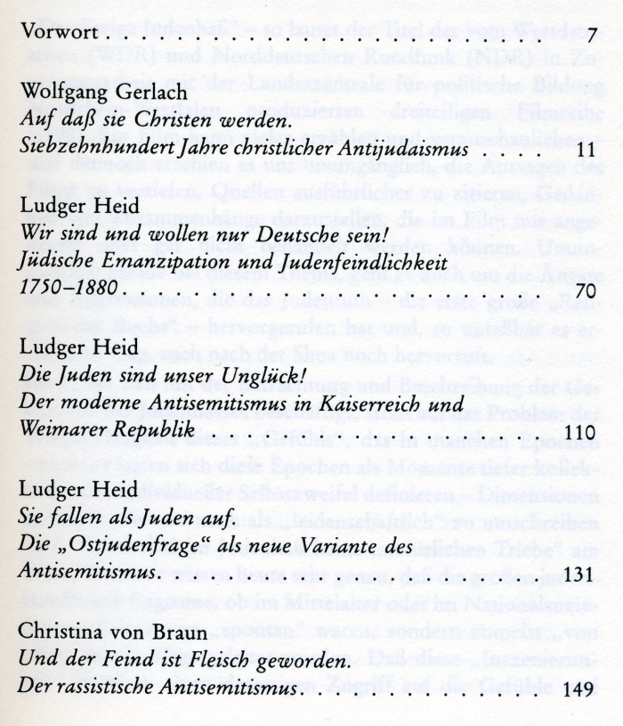 Inhaltsverzeichnis Teil 1