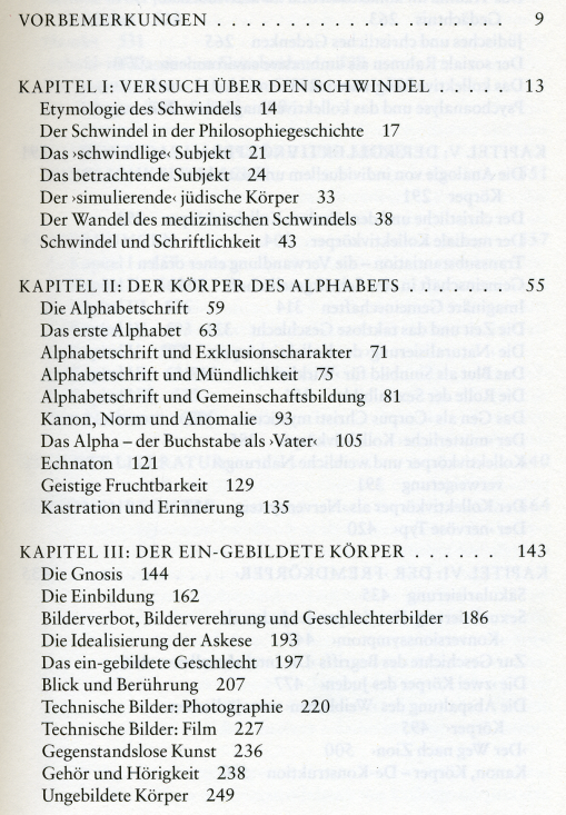 Inhaltsverzeichnis Teil 1